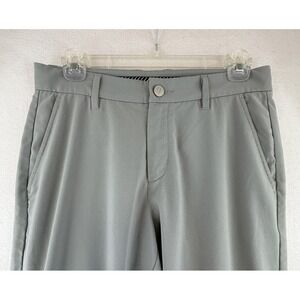 Primo Jogger Pants Mens 30 Regular (30x30) Gray‎ Tapered Ankle Zip Golf Stretch